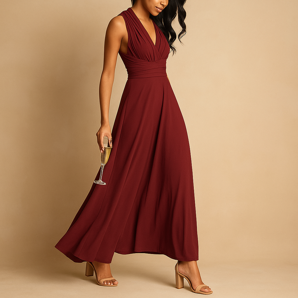 Isabelle Women's Elegant Multiway Wrap Dress